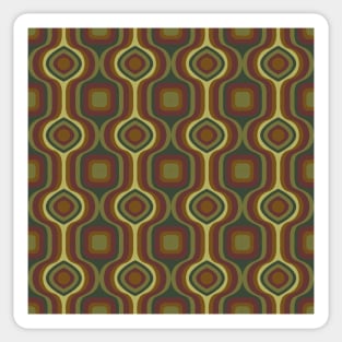 Unique Retro Pattern Sticker